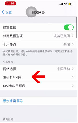 彬县苹果14维修网分享如何给iPhone14的SIM卡设置密码 