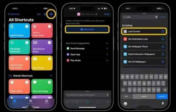 彬县苹果14锁屏维修店分享iPhone14升级iOS16.4后如何创建锁屏快捷方式 
