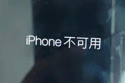 彬县苹果服务网点分享锁屏界面显示“iPhone 不可用”如何解决 