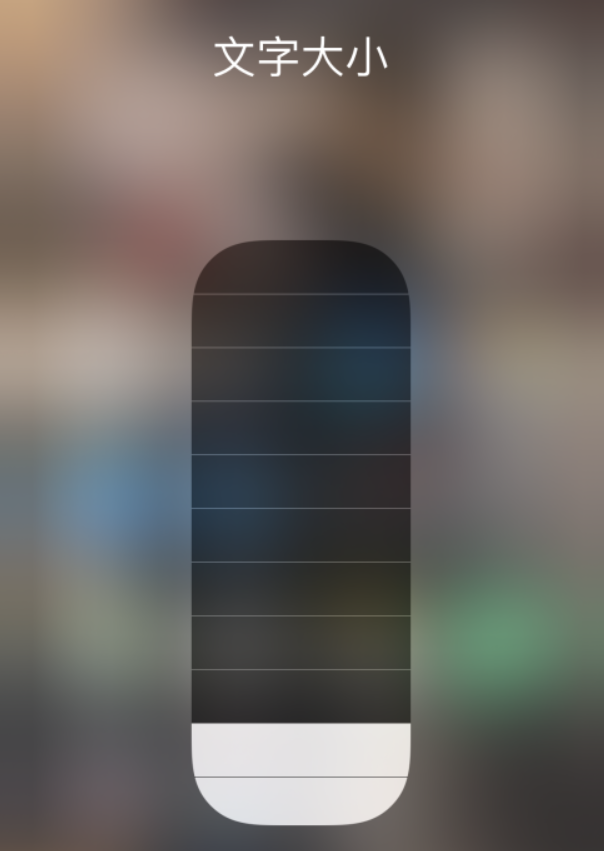 彬县苹果手机维修分享小技巧：在 iPhone 控制中心快速调节字体大小 